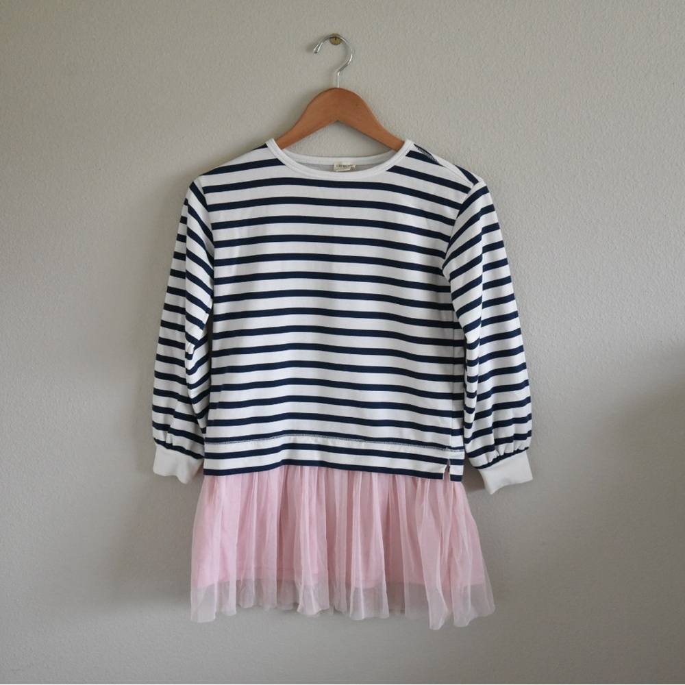 Girls Crewcuts tulle dropped waist dress